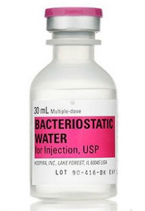 Bacteriostatic water picture